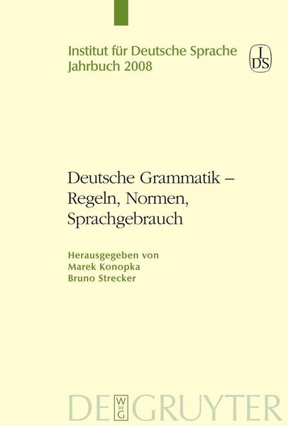 Produktbild: Deutsche Grammatik - Regeln, Normen, Sprachgebrauch