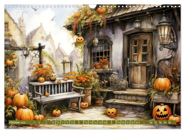 Produktbild: Lauschige Gartenecken (Wandkalender 2026 DIN A3 quer), CALVENDO Monatskalender