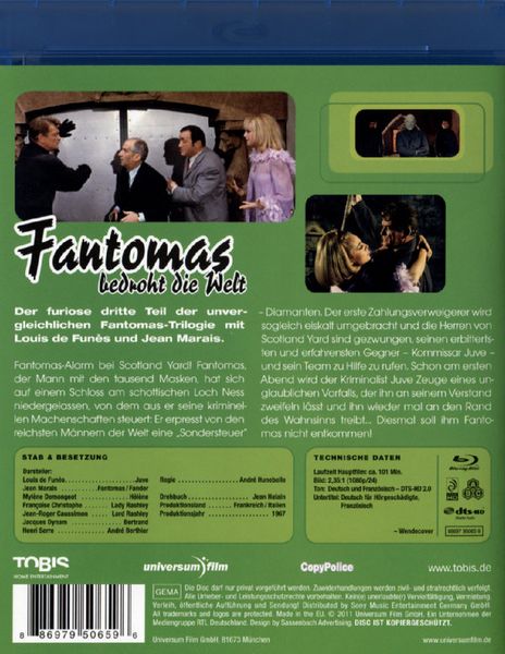 Produktbild: Fantomas bedroht die Welt