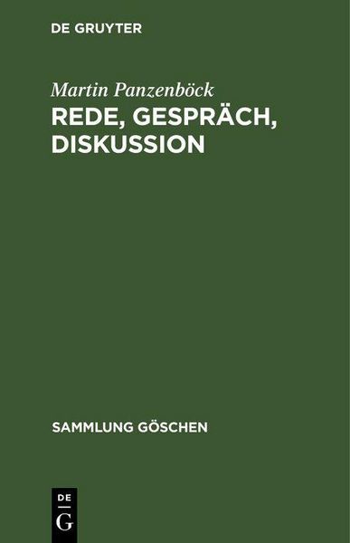 Produktbild: Rede, Gespr&auml;ch, Diskussion