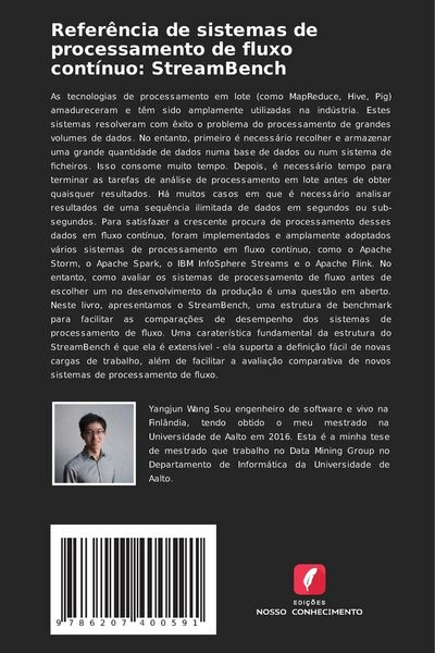Produktbild: Refer&ecirc;ncia de sistemas de processamento de fluxo cont&iacute;nuo: StreamBench
