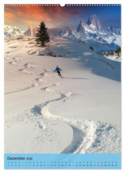 Produktbild: Endlich wieder Skifahren (hochwertiger Premium Wandkalender 2026 DIN A2 hoch), Kunstdruck in Hochglanz