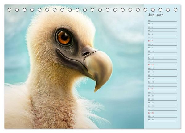 Produktbild: S&uuml;sse Tierwelt / CH-Version / Geburtstagskalender (Tischkalender 2026 DIN A5 quer), CALVENDO Monatskalender