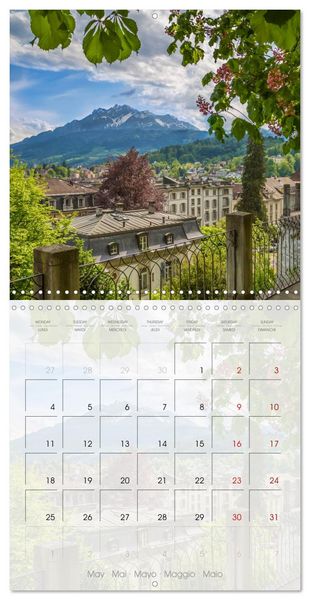 Produktbild: LUCERNE Lovely Switzerland (Wall Calendar 2026 12 &times; 12 Inch) CALVENDO 12 Month Wall Calendar