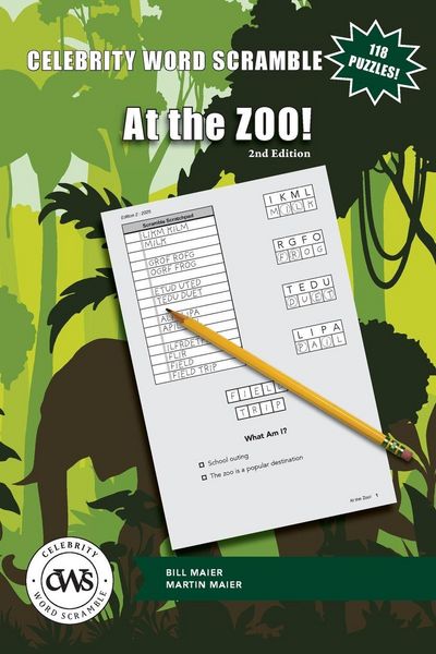 Produktbild: Celebrity Word Scramble At the Zoo! 2nd Edition