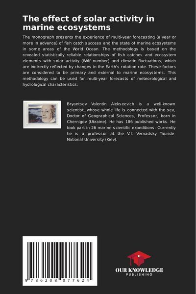 Produktbild: The effect of solar activity in marine ecosystems