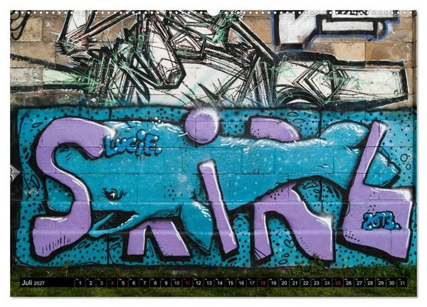 Produktbild: Streetart am Wiener Donaukanal (Wandkalender 2027 DIN A2 quer), CALVENDO Monatskalender
