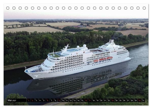 Produktbild: 100 Meter &uuml;ber Grund - Am Nord-Ostsee-Kanal (Tischkalender 2027 DIN A5 quer), CALVENDO Monatskalender