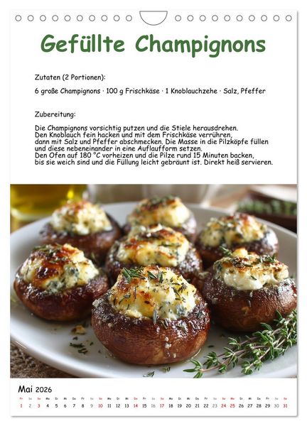 Produktbild: Low Carb - Rezepte ohne Kohlenhydrate zum Abnehmen (Wandkalender 2026 DIN A4 hoch), CALVENDO Monatskalender