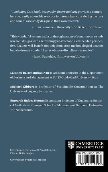 Produktbild: Combining Case Study Designs for Theory Building