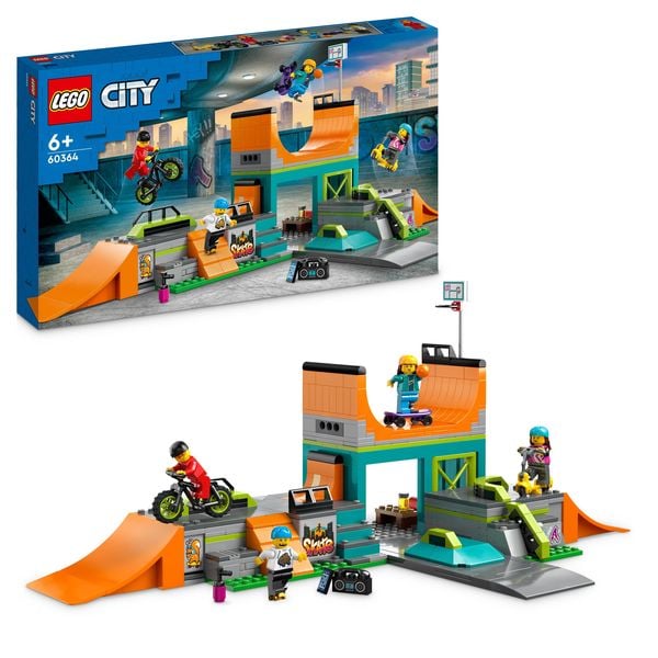 LEGO City 60364 Skaterpark Set, Spielzeug für Kinder ab 6 Jahren