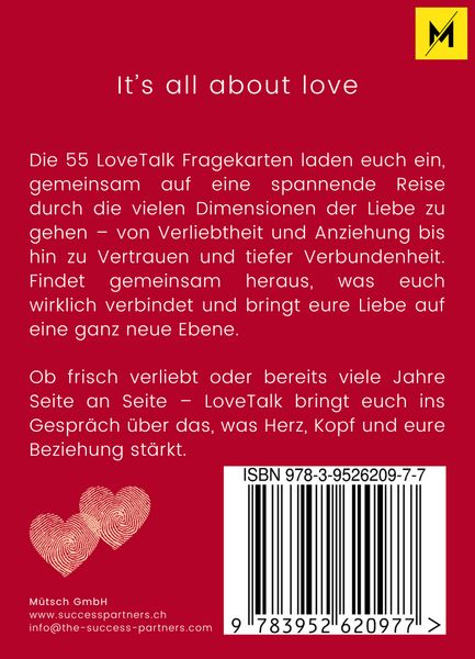 Produktbild: LoveTalk Gespr&auml;chsfragekarten (Pocket Size)