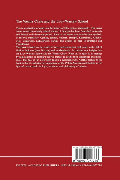 Produktbild: The Vienna Circle and the Lvov-Warsaw School