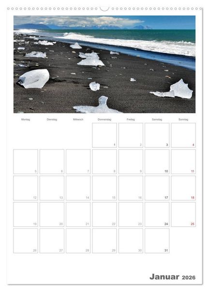 Produktbild: Faszination Island - Landschaftskalender mit Tagesplaner 2026 / Planer (Wandkalender 2026 DIN A2 hoch), CALVENDO Monatskalender