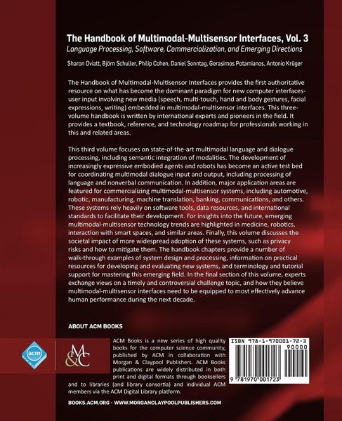 Produktbild: The Handbook of Multimodal-Multisensor Interfaces, Volume 3