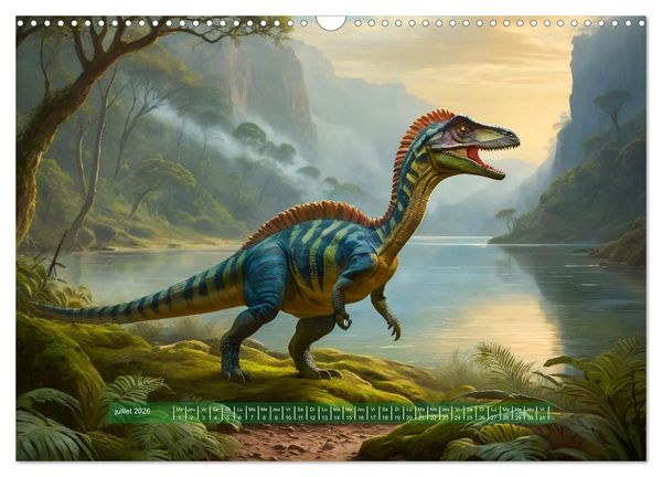 Produktbild: Un voyage vers le pass&eacute; - D&eacute;couverte de la faune (Calendrier mural 2026 DIN A3 vertical), CALVENDO calendrier mensuel