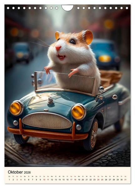 Produktbild: Was f&uuml;r ein Hamster (Wandkalender 2026 DIN A4 hoch), CALVENDO Monatskalender