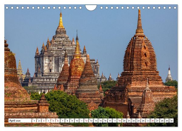 Produktbild: WUNDERVOLLES BAGAN (Wandkalender 2026 DIN A4 quer), CALVENDO Monatskalender