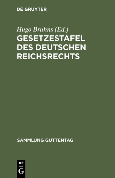 Produktbild: Gesetzestafel des deutschen Reichsrechts