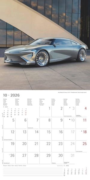 Produktbild: High Speed 2026 - Broschürenkalender 30x30 cm (30x60 geöffnet) - Kalender mit Platz für Notizen - Bildkalender - Wandplaner - Technikkalender