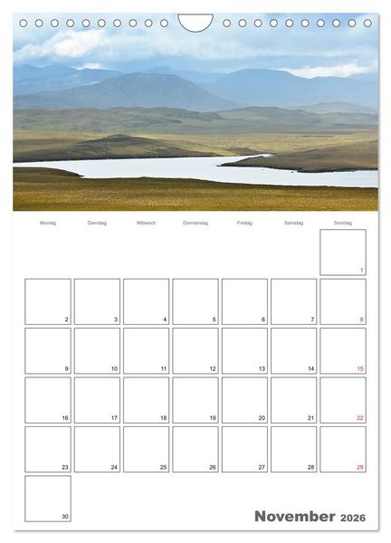Produktbild: Schottland f&uuml;r Naturliebhaber (Wandkalender 2026 DIN A4 hoch), CALVENDO Monatskalender
