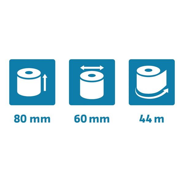 Produktbild: Exacompta Thermorollen SC &Oslash;80x60mm 52g/m&sup2; Kern &Oslash;12mm 44m 10 St&uuml;ck
