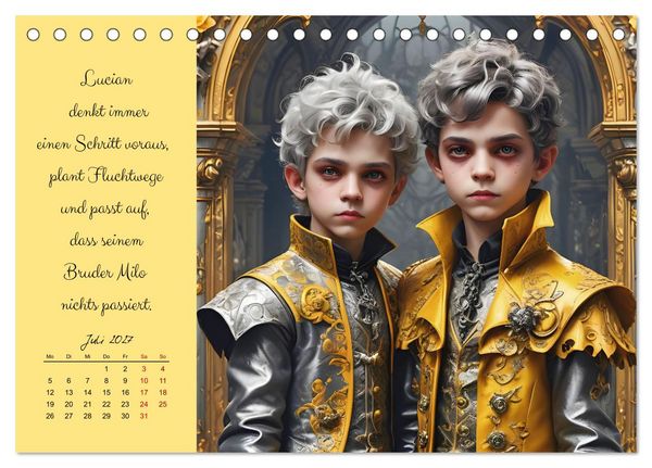 Produktbild: Mondkinder der Dunkelheit (Tischkalender 2027 DIN A5 quer), CALVENDO Monatskalender