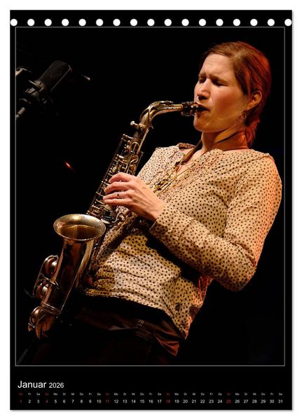 Produktbild: Jazzladys in der alten Schmiede (Tischkalender 2026 DIN A5 hoch), CALVENDO Monatskalender