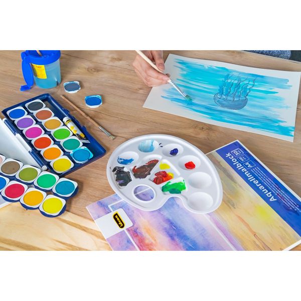 Produktbild: Idena Deckfarbkasten 24 Farben und 1 Tube Deckwei&szlig;