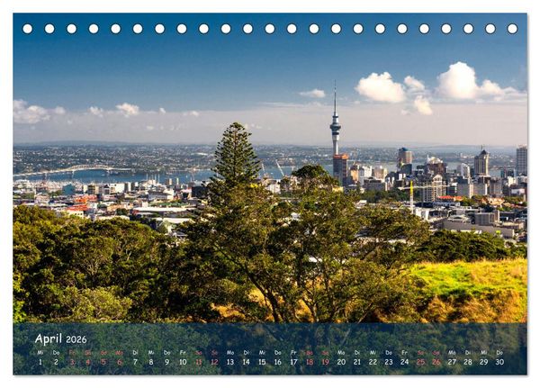 Produktbild: Neuseeland - Wo sich Himmel und Erde begegnen (Tischkalender 2026 DIN A5 quer), CALVENDO Monatskalender