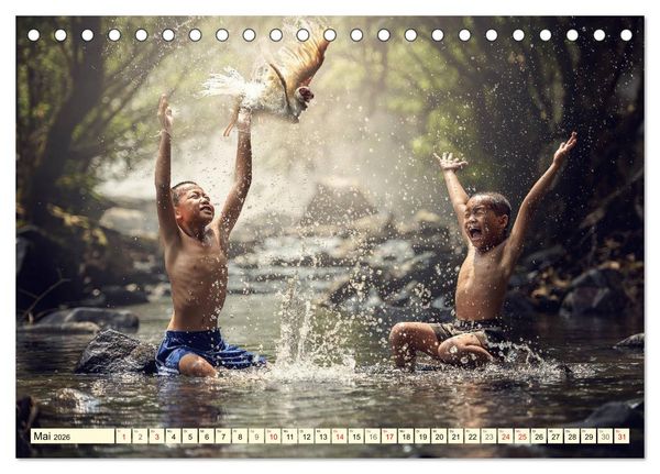 Produktbild: Magisches Asien. Menschen und Natur (Tischkalender 2026 DIN A5 quer), CALVENDO Monatskalender