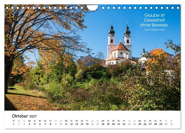Produktbild: Christliche Bildpoesie 2027 (Wandkalender 2027 DIN A4 quer), CALVENDO Monatskalender