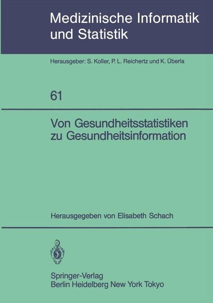 Produktbild: Von Gesundheitsstatistiken zu Gesundheitsinformation