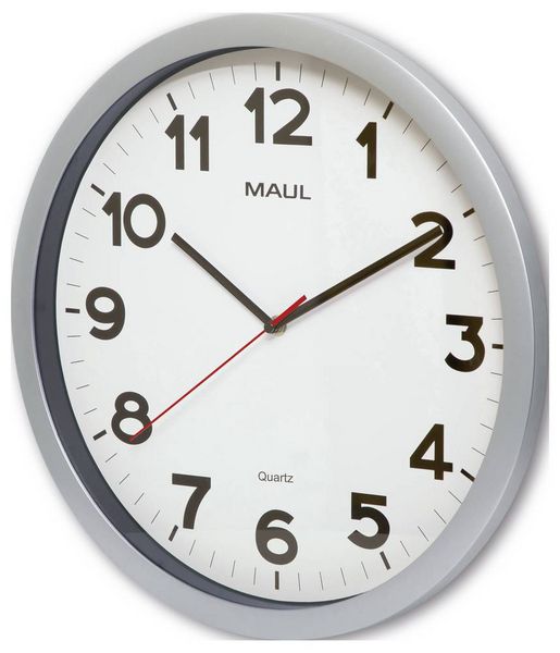 Produktbild: Maul 9054195 Quarz Wanduhr 40cm x 400mm x 35mm x 48mm Silber