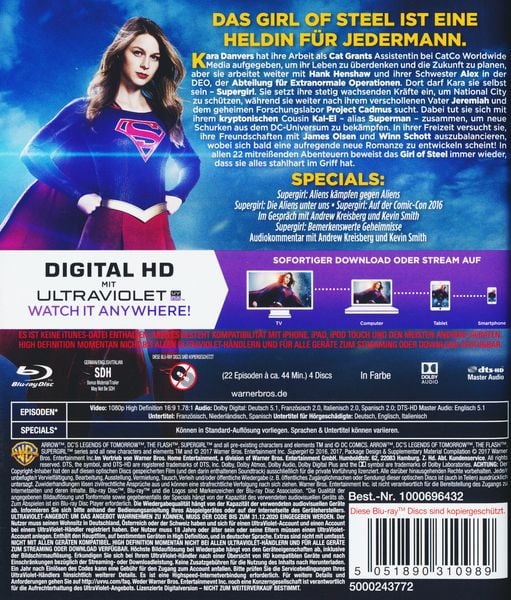 Produktbild: Supergirl - Die komplette 2. Staffel [4 BRs]
