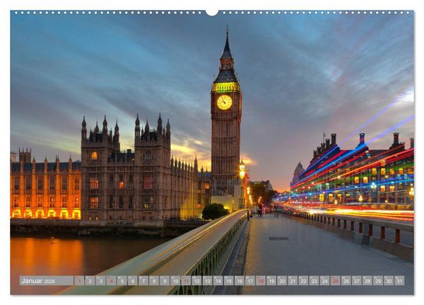 Produktbild: London Sehensw&uuml;rdigkeiten (Wandkalender 2026 DIN A2 quer), CALVENDO Monatskalender