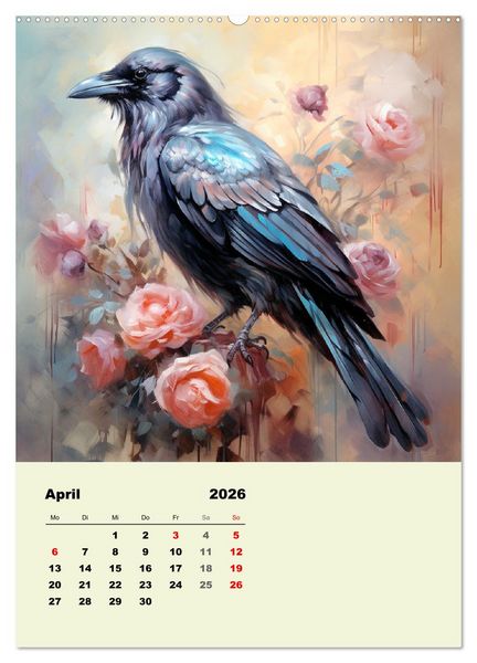 Produktbild: Krafttiere als spirituelle Begleiter (hochwertiger Premium Wandkalender 2026 DIN A2 hoch), Kunstdruck in Hochglanz