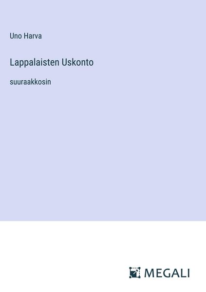 Produktbild: Lappalaisten Uskonto