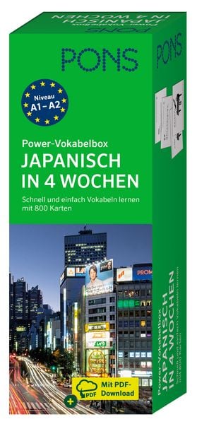 PONS Power-Vokabelbox Japanisch in 4 Wochen, Taschenbuch von , PONS Langenscheidt GmbH, 978-3-12-562478-8