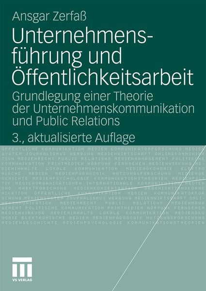 Produktbild: Unternehmensführung und Öffentlichkeitsarbeit
