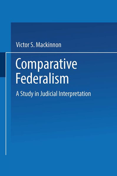 Produktbild: Comparative Federalism