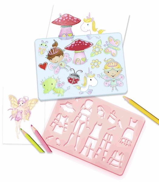 Produktbild: Mal-Schablonen-Set 1 ("M&auml;dchen")