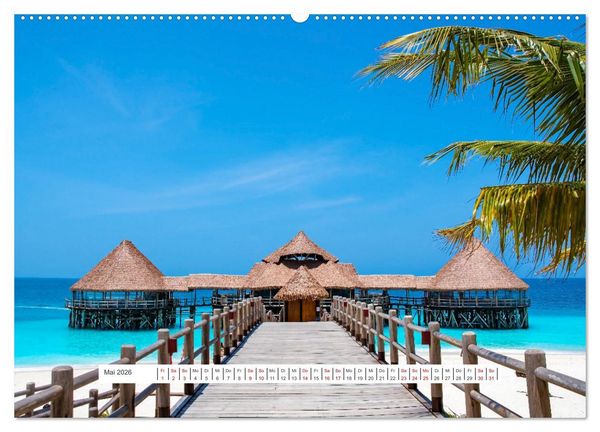 Produktbild: Sansibar - Sonne, Sand, Meer (hochwertiger Premium Wandkalender 2026 DIN A2 quer), Kunstdruck in Hochglanz