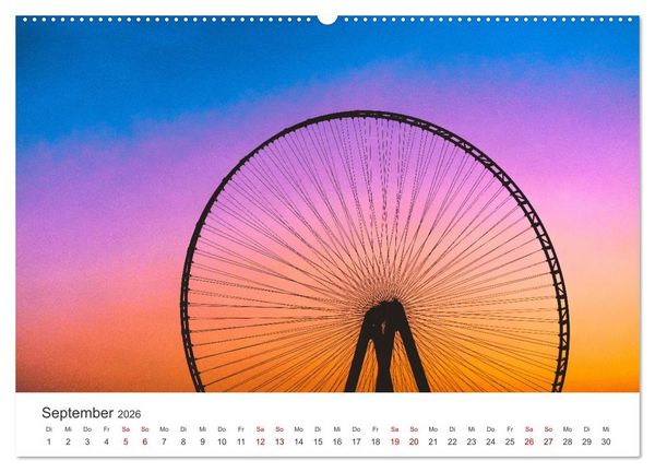 Produktbild: Riesenr&auml;der - Ein Spa&szlig; f&uuml;r jung und alt. (hochwertiger Premium Wandkalender 2026 DIN A2 quer), Kunstdruck in Hochglanz