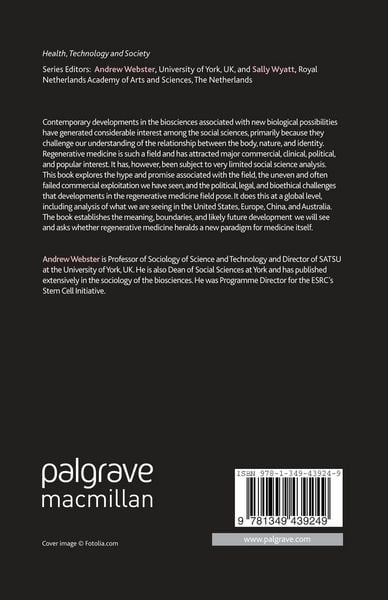 Produktbild: The Global Dynamics of Regenerative Medicine