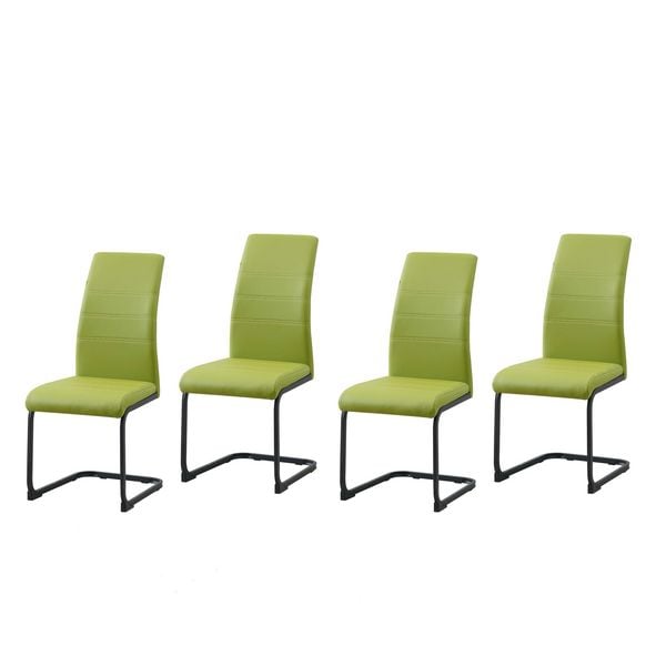 Produktbild: HTI-Living Schwingstuhl SallyP PU Gr&uuml;n 4er-Set Schwingstuhl SallyP PU Gr&uuml;n 4er-Set
