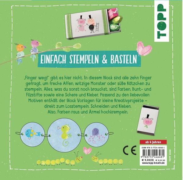 Produktbild: Fingerstempeln. Bastelblock