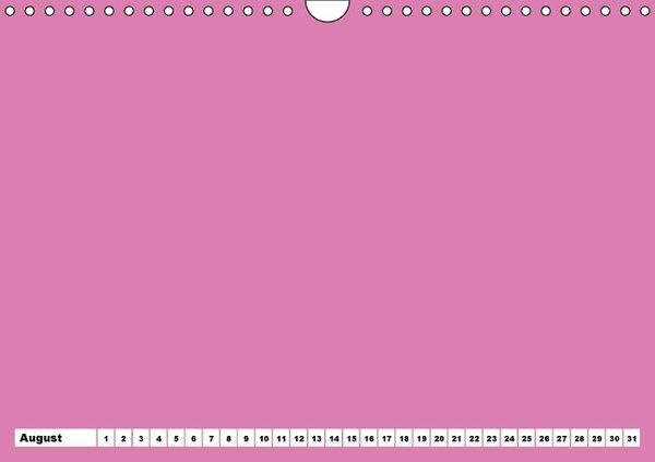 Produktbild: Bunter Bastelkalender f&uuml;r M&auml;dchen (Wandkalender immerw&auml;hrend DIN A4 quer)