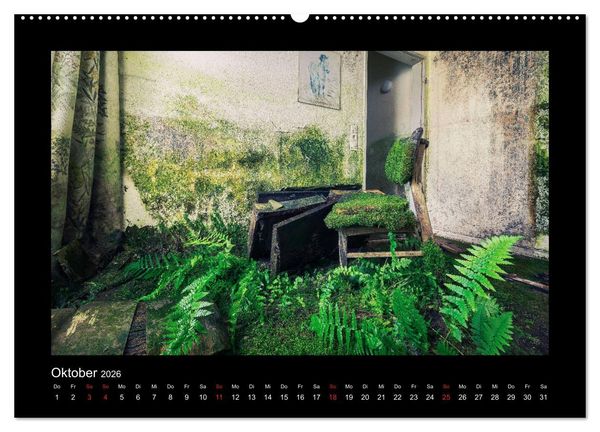 Produktbild: Die Sch&ouml;nheit des Verfalls - Lost Places (hochwertiger Premium Wandkalender 2026 DIN A2 quer), Kunstdruck in Hochglanz