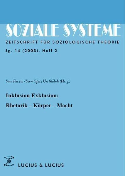 Produktbild: Inklusion /Exklusion: Rhetorik, K&ouml;rper, Macht